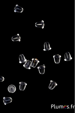 Poussoirs stop - 4 x 4 mm - transparent
